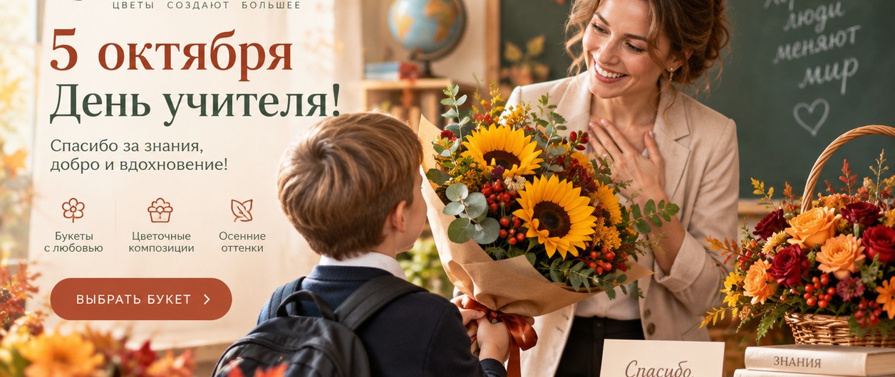 Букет для учителя — 5 октября, День учителя