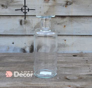 Ваза-бутылка стеклянная H30 см