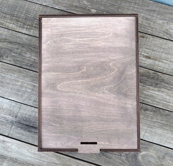 Ящик деревянный с крышкой 34x25x12 см