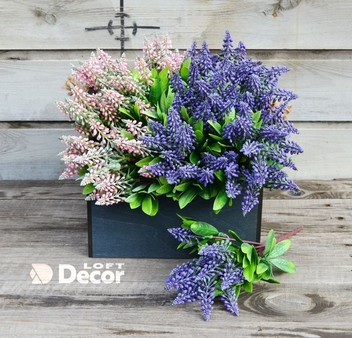 Лаванда искусственная куст 7 веток