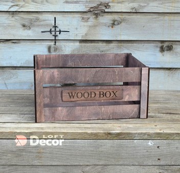 Ящик деревянный для цветов 42x32 см deloft.ru