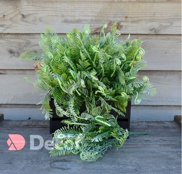 Искусственный куст Папоротника Птерис, зеленый 35 см
