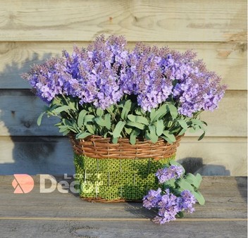 Лаванда искусственная 10 веток сиреневая