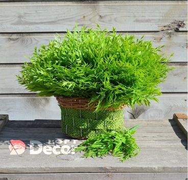 Искусственный куст Рябинник, зеленый 35 см