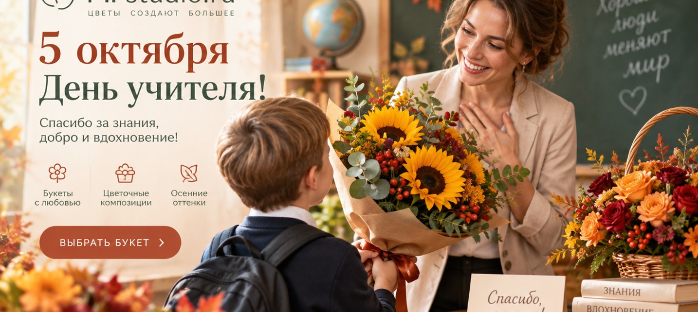 Букет для учителя — 5 октября, День учителя