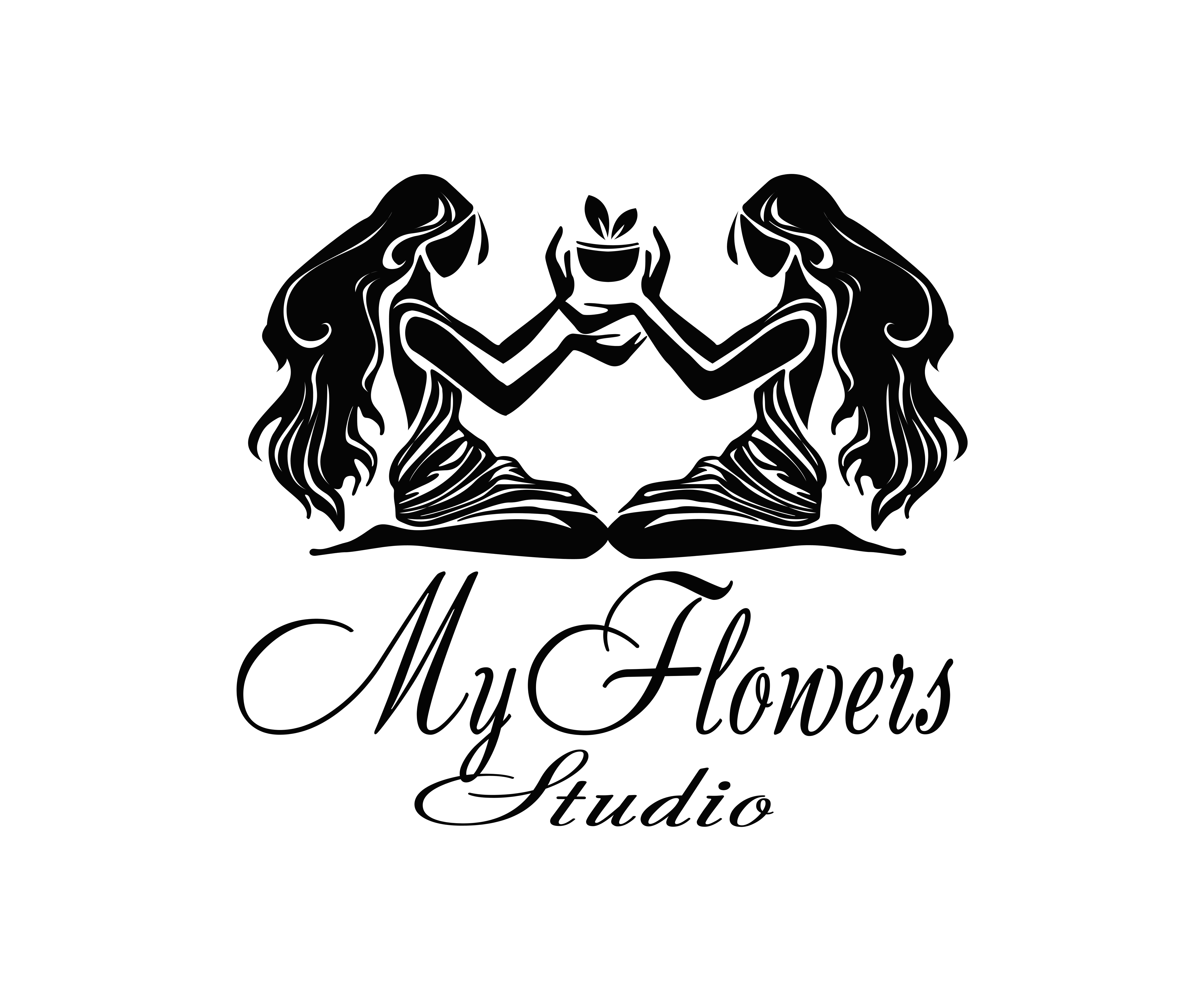 Логотип MyFlowers studio