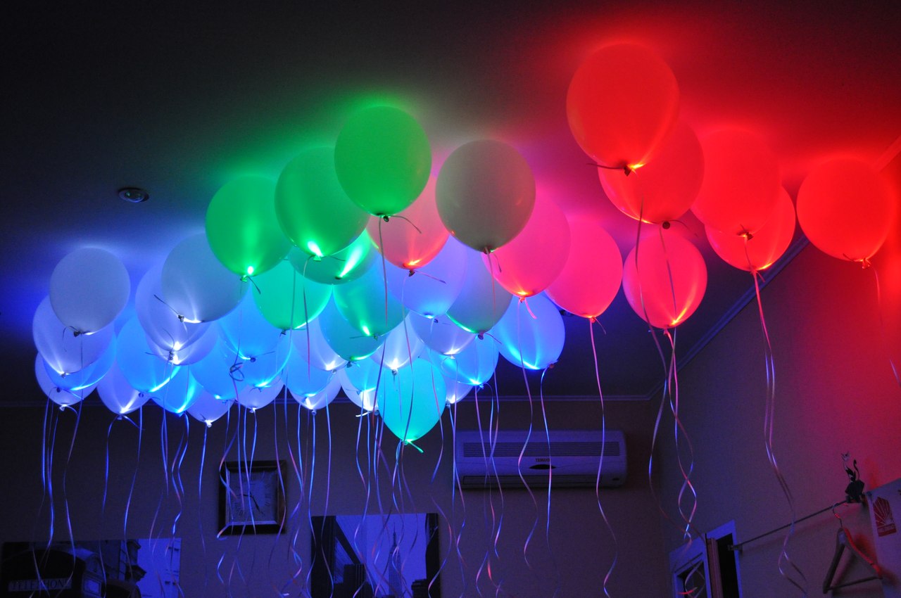 светящиеся воздушные шары